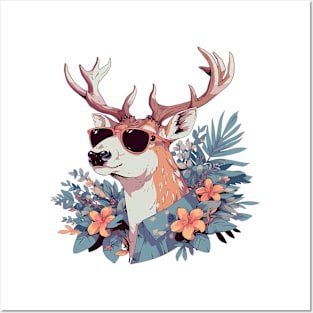 cool deer Posters and Art